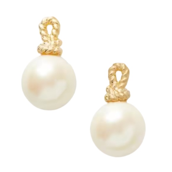 KATE SPADE • Sailor’s Knot Pearl Pendant Matching Necklace and Earrings Set - Picture 6 of 9